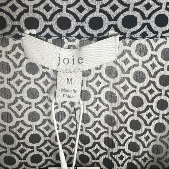 Joie Andora Geo Print Silk Chiffon Dress NWT Size Medium - Picture 5 of 9
